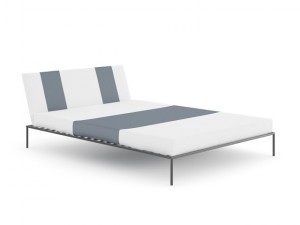 simple whitegrey bed 3D 模型