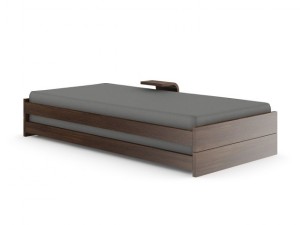 single wooden bed Modelo 3D