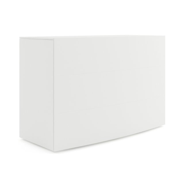 white rounded cupboard 3D Model .c4d .max .obj .3ds .fbx .stl .blend 