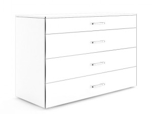 whitebrown cupboard Model 3D