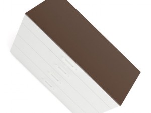 whitebrown cupboard Model 3D