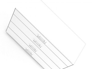 whitebrown cupboard Model 3D