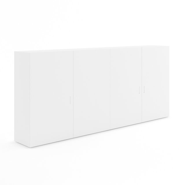 white double cupboard 3D 모델 .c4d .max .obj .3ds .fbx .stl .blend 