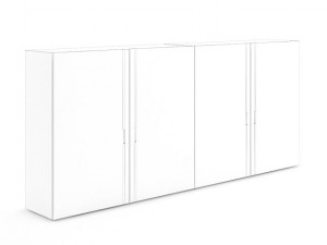 white double cupboard 3D 모델