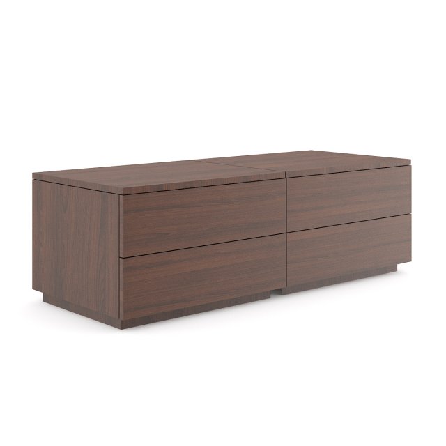 wooden double cupboard 3D-Modell .c4d .max .obj .3ds .fbx .stl .blend 