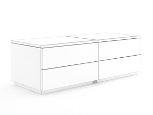 wooden double cupboard 3D-Modell