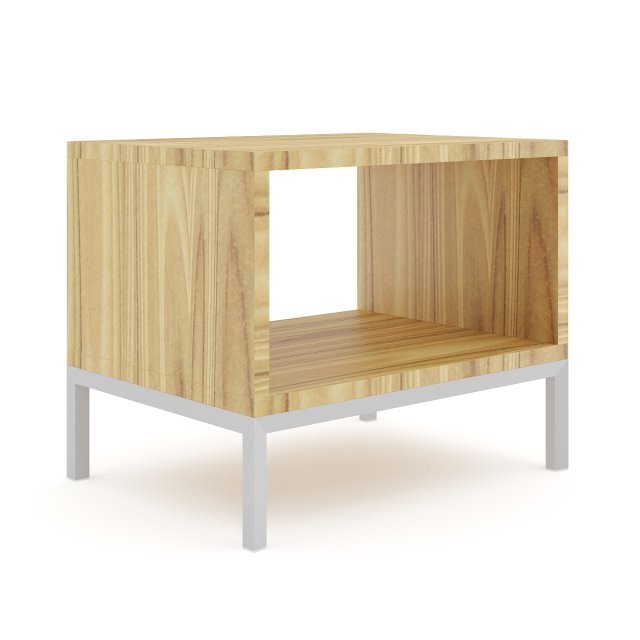 wooden bedside table 3D Model .c4d .max .obj .3ds .fbx .stl .blend 