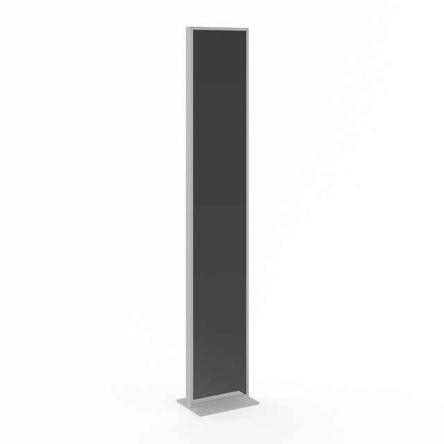 standing mirror in grey frame Modèle 3D .c4d .max .obj .3ds .fbx .stl .blend 