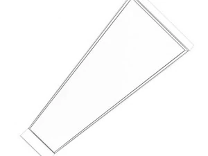 standing mirror in grey frame 3D Model
