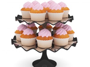 muffins on plate Modelo 3D