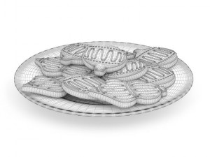 christmas cookies 3D Model
