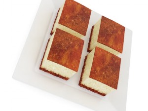 four pieces of cheesecake 3D Модель
