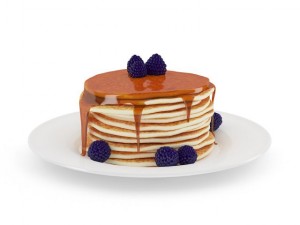 pancakes with syrup 3D Model