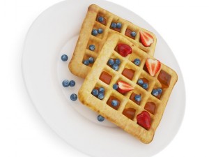 waffles with syrup 3D Model