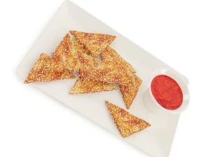 nachos with sauce 3D Model