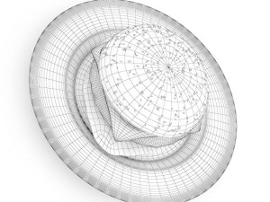 burger on plate Modelo 3D