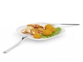 chicken nuggets with fried potatoes Modèle 3D