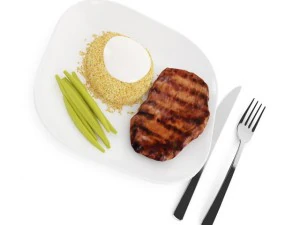 steak with couscous 3D Model