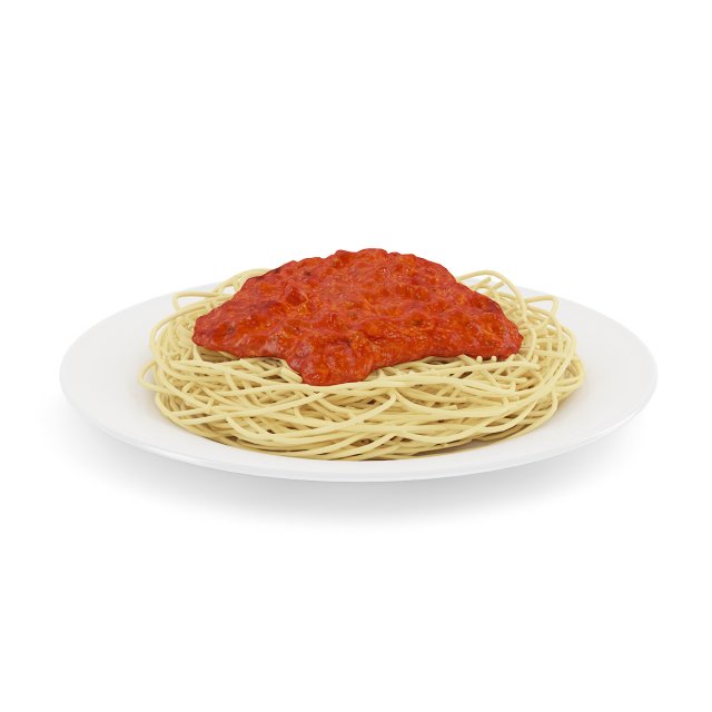 spaghetti napoli 3D Model .c4d .max .obj .3ds .fbx .stl .blend 