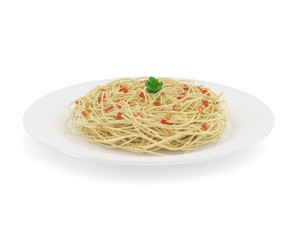 spaghetti carbonara 3Dモデル
