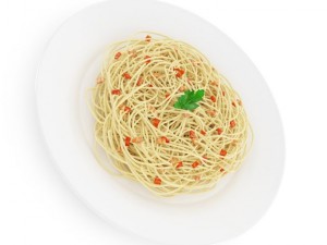 spaghetti carbonara 3D 모델