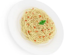 spaghetti carbonara 3D Model