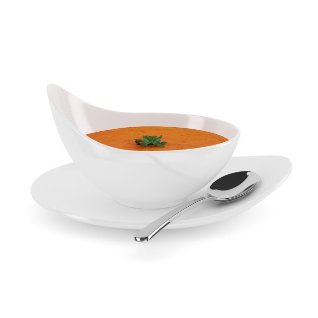 tomato soup Modelo 3D .c4d .max .obj .3ds .fbx .stl .blend 