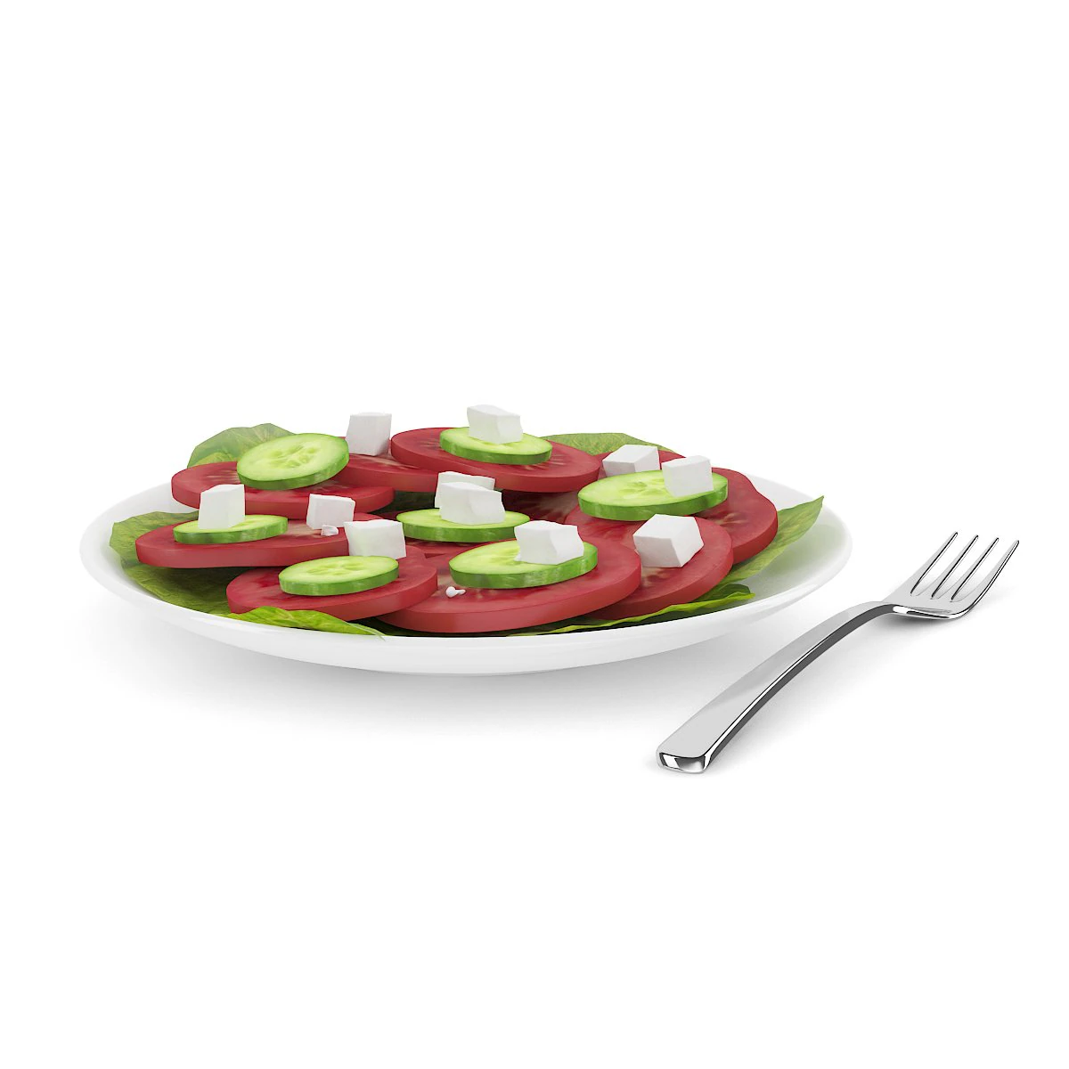 tomato salad 3D Model .c4d .max .obj .3ds .fbx .stl .blend 