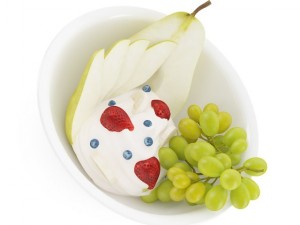 fruits with yoghurt Modèle 3D