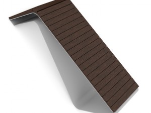 wooden bench 1 3D-Modell