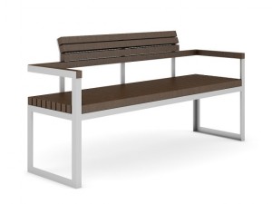 wooden bench 2 Modèle 3D