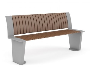 wooden bench 3 Modelo 3D