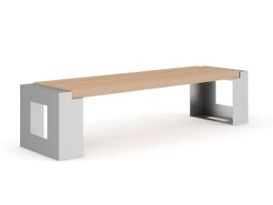 дерев'яна лавка 4 3D Модель