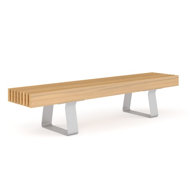 wooden bench 5 Modelo 3D .c4d .max .obj .3ds .fbx .stl .blend 
