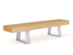 wooden bench 5 3D Model