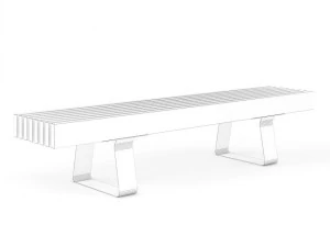 wooden bench 5 3D Model