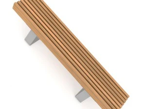 wooden bench 5 3D Model