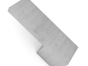 concrete bench Modèle 3D