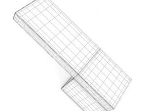 concrete bench Modèle 3D