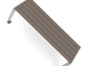 wooden bench 6 Modelo 3D