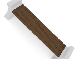 wooden bench 7 Modello 3D