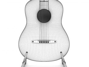 acoustic guitar Modelo 3D