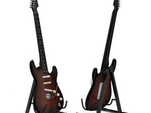 электрогитара 3D Модель