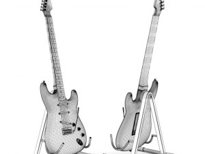 electric guitar Modelo 3D