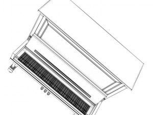 upright piano Modelo 3D