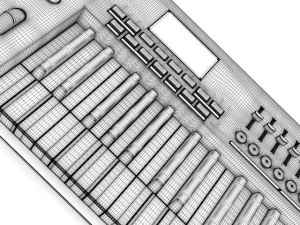 keyboard workstation 1 3D Model