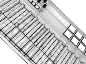 keyboard workstation 1 3D Model