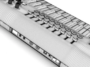 keyboard workstation 1 3D Model