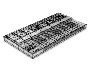 keyboard synthesizer 3D 모델
