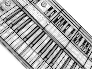 syntezator klawiszowy Model 3D